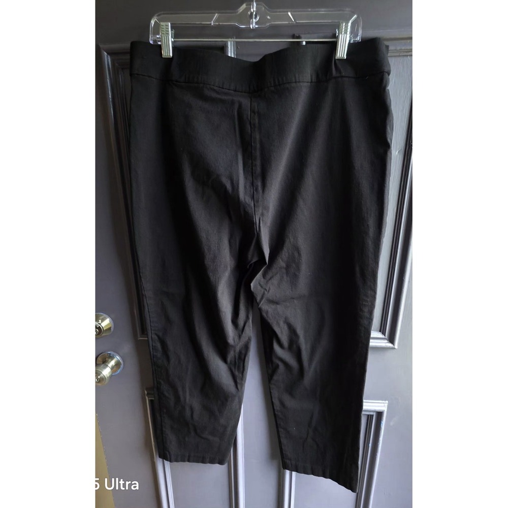 Alfred Dunner Black Classic Pants Trousers Women's Size 14 Career Business